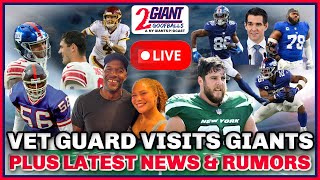 Veteran Guard Visits the Giants Plus the Latest News amp Rumors [upl. by Adihsaar]