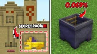 I Found Minecrafts Rarest Secret Rooms [upl. by Noiwtna]