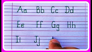 How to write Capital Letters and Small Lettersabcd capital and small letter writing [upl. by Htebazileyram995]