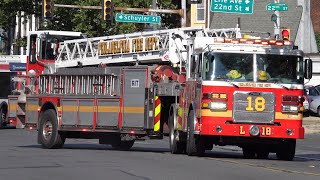 PFD Ladder 18 amp Engine 59 Responding [upl. by Hilel]