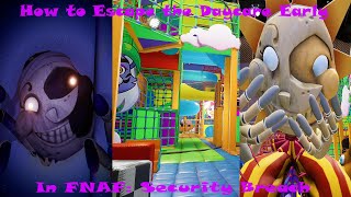 PATCHED How to Escape the Daycare Early FNAF Security Breach Glitches [upl. by Chinua716]