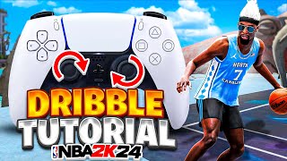 THE BEST DRIBBLE TUTORIAL FOR BEGINNERS in NBA 2K24 BEST DRIBBLE MOVES amp FASTEST COMBOS in NBA2K24 [upl. by Adnaral]