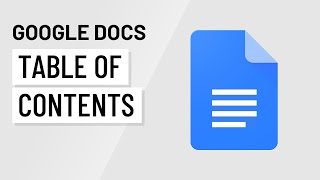 Google Docs Table of Contents [upl. by Aldarcie429]