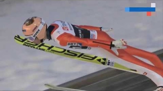 THE LONGEST SKI JUMP EVER 2535 M STEFAN KRAFT WORLD RECORD VIKERSUND 2017 [upl. by Spevek872]