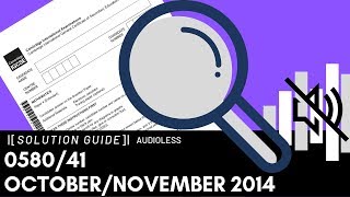 058041 OctoberNovember 2014 Marking Scheme MS [upl. by Desdemona]