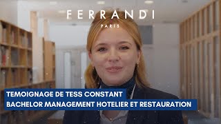 Interview de Tess Constant  Bachelor Management Hôtelier et Restauration à FERRANDI Paris [upl. by Ahcim]