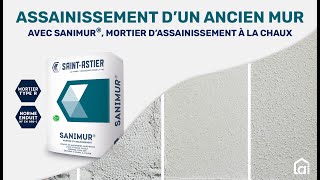 Assainir et traiter un ancien mur avec la chaux antisalpêtre SANIMUR®  Saint Astier et Alsabrico [upl. by Aniara]