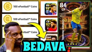 BEDAVA RONALDO amp 500 COİNS  DETAYLAR  KAÇIRMAYIN  RESMİ BİLGİ  eFootball 2024 MOBİLE [upl. by Annoit]