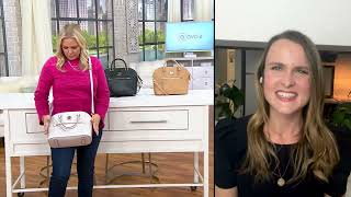 Dooney amp Bourke Saffiano Domed Zip Satchel on QVC [upl. by Asenav]