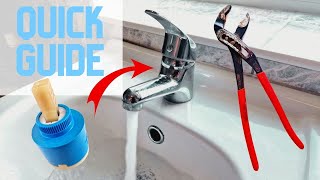 How To Replace A Single Lever Mixer Tap Cartridge in 3 Minutes [upl. by Hedy705]