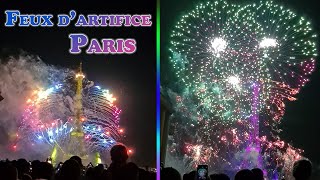 Feux dartifice de Paris  14 juillet 2023 [upl. by Ahsenhoj259]