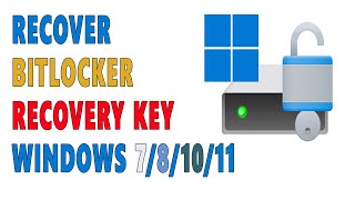 How To Recover Windows BitLocker Recovery Key  Backup BitLocker Recovery File [upl. by Seidnac849]