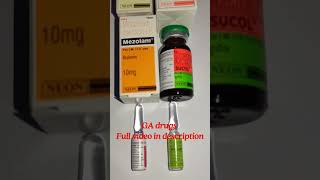 GA Drugs  anaesthesia injection shorts shortvideo [upl. by Olinad]