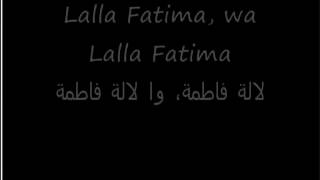 Chanson marocaine  Lalla Fatima avec paroles et traductionflv [upl. by Temme]