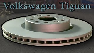 ✰ VOLKSWAGEN TIGUAN ✰ How to Rear Brake replacement Part 22 Rotor and Pads [upl. by Fennessy]