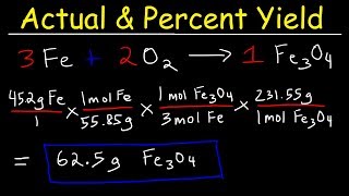 How To Calculate The Percent Yield and Theoretical Yield [upl. by Harras]