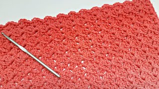 How To Crochet EASY ONE ROW Stitch For Blankets and Scarfs  Paris Stitch or Lil Tulip Stitch [upl. by Ettezus375]