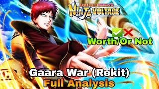 Gaara War Rekit Full Analysis❌️✅️  Worth Or Not  NxB Nv [upl. by Kimble]