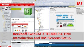 HMI01 Beckhoff PLC HMI  Introduction and HMI Screens Setup 16 [upl. by Airebma]