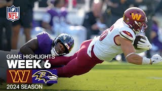 Washington Commanders vs Baltimore Ravens Game Highlights  NFL 2024 Season Week 6 [upl. by Corsiglia]