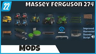 Mod para Alterar o Som dos Veículos John Deere Serie S Massey Ferguson 274  Farming Simulator 22 [upl. by Halyhs906]