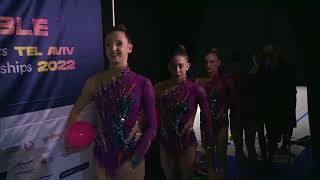 2022 European Rhythmic Gymnastics Championships Groups AA Group B  Medal Ceremony streaming [upl. by Bay]