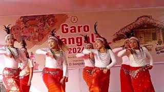 Rachakbo Angni Kasako Sona Garo Michik Cover Dance in Dhaka Wangala Festival 2024 [upl. by Kuster]