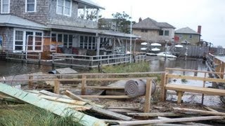 Sandy Aftermath Fire Island Ocean Bay Park to Point O Woods [upl. by Oler]