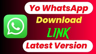 YO Whatsapp download link 🔗 YO Whatsapp kaise update kare  How to update yowhatsapp [upl. by Yuk14]