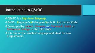 Introduction to QBASIC [upl. by Etteuqaj]