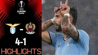 Lazio vs Nice 41 Highlights  UEFA Europe League 2024 [upl. by Naresh]