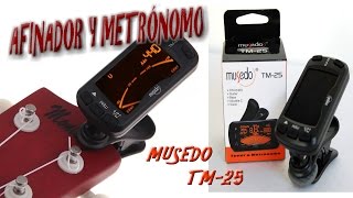 Review de AFINADOR Y METRÓNOMO Musedo TM25 [upl. by Dionne20]