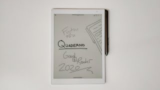 Fujitsu QUADERNO A5 eInk Notetaking Reader Review [upl. by Cleodal]