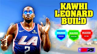 Kawhi Leonard Build 2k25 Best 2 way Build in NBA 2k25 Next Gen Kawhi Build 2k25 [upl. by Attennod]