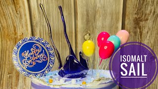 Isomalt sail  Cake Tutorials  Designer cake [upl. by Yenhpad]