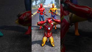 GTA 5 YELLOW SPIDER MAN SAVE IRAN MAN 20N shorts shots youtubeshorts ytshorts shortsfeed [upl. by Abrahan]