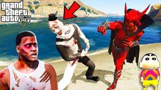 SERBIAN DANCING LADY Fight DEVIL BOSS To Save SHINCHAN and CHOP in GTA 5 [upl. by Asante]