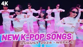 NEW KPOP SONGS  AUGUST 2024 WEEK 4 [upl. by Idnew]