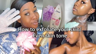 HOW TO USE BODY SCRUBS FOR A BRIGHT AND EVEN SKIN TONE [upl. by Arataj52]