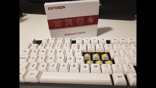 Gateron Cap Milky V2 Keychron C1 PE Foam amp Tape Modded [upl. by Miahc]