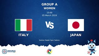 ITALY vs JAPAN  Futsal DEAFLYMPICS ERZURUM 2024  Women Group Stage [upl. by Berkly]