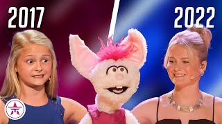 Darci Lynne on Americas Got Talent From Age 12 to 17 All Performances [upl. by Erdnua]