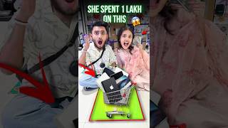 GIVING SUBSCRIBER 1 LAKH ₹ BUT ONLY 1 MINUTE TO SPEND IT 😱😭💰 shorts challenge fun 1lakh [upl. by Haliak]