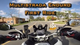 Ducati Multistrada 1200 Enduro  First Ride  MotoVlog [upl. by Katrinka]