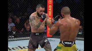 Edson Barboza vs Shane Burgos UFC 262 quotbarbozas right handquot [upl. by Nalat]