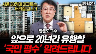 30평 아파트 시대는 끝났습니다 앞으로 20년간 유행할 아파트 국민 평수 한문도 교수 풀버전 [upl. by Nicola788]