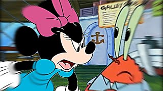 THE MICKEY MOUSE CRACKHOUSE VISITS THE KRUSTY KRAB [upl. by Eirrej]