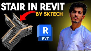 Stairs In Revit By Sktech In Urdu  Hindi  Stairs In Revit 2022  Architecture Lab [upl. by Armond]