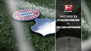 Matchday 12 Top Game  FC Bayern München vs 1899 Hoffenheim [upl. by Yesdnik]