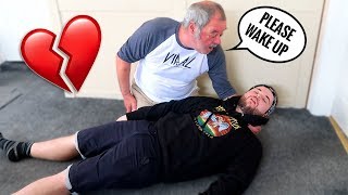 I PASSED OUT PRANK ON MY DAD bad idea [upl. by Rowena]